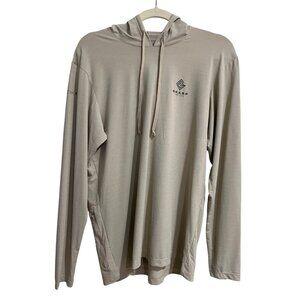 Anetik Premium Performance Beige Hoodie Long Sleeve Lightweight UPF Mens Size S